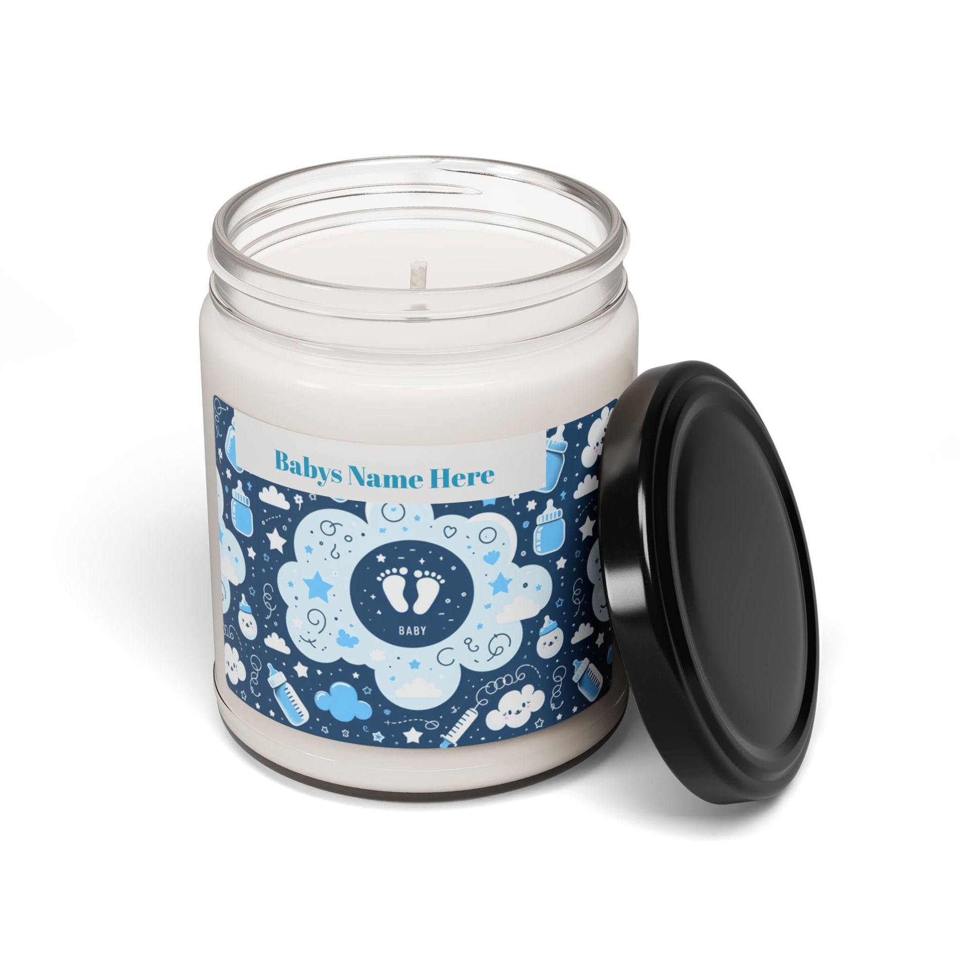 Its A Boy Baby Shower Scented Soy Candle - 9oz Gift - S-Mart Shop Smart Treasures