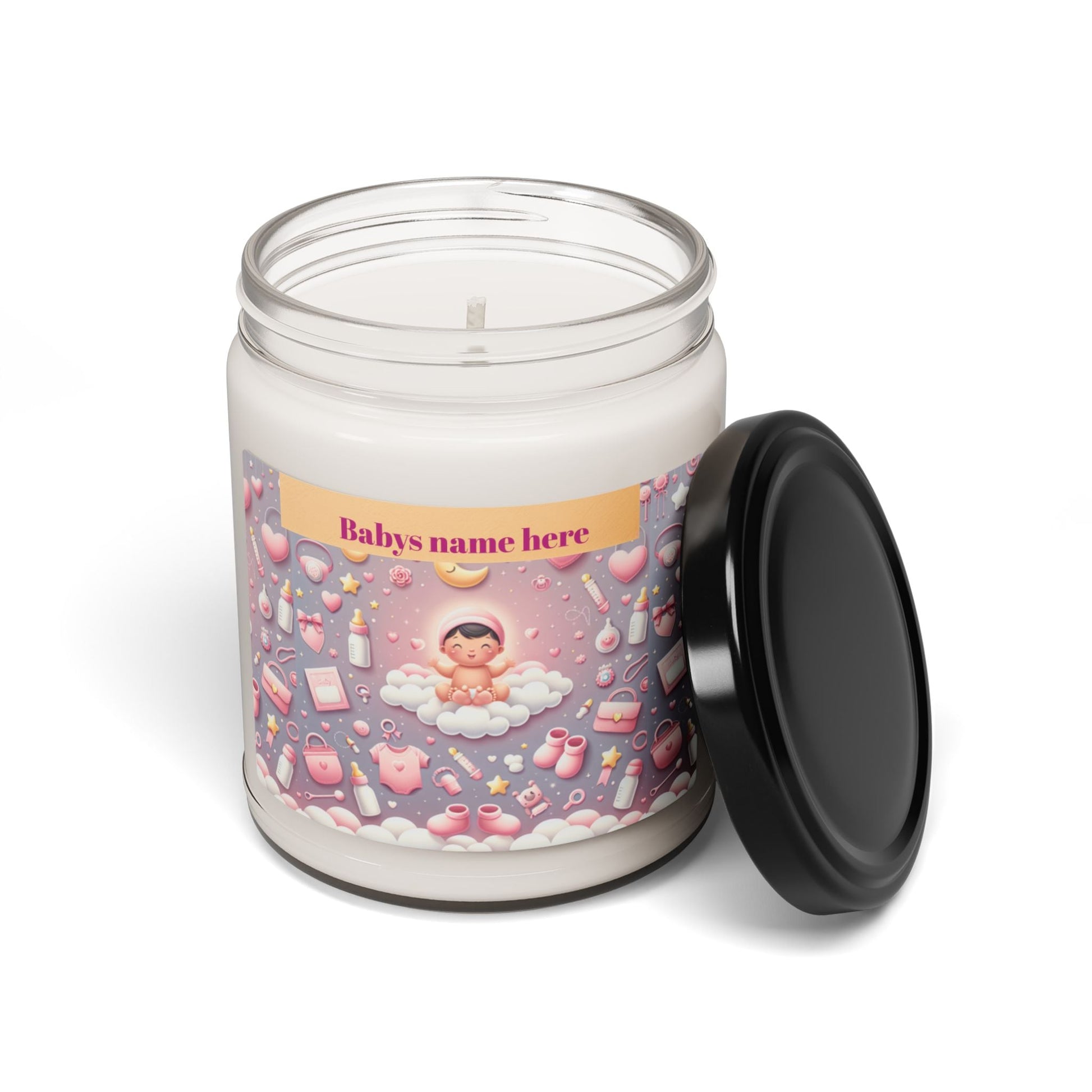 It's A Girl Whimsical Pink Dream Scented Soy Candle - 9oz Delightful Relaxation - S-Mart Shop Smart Treasures