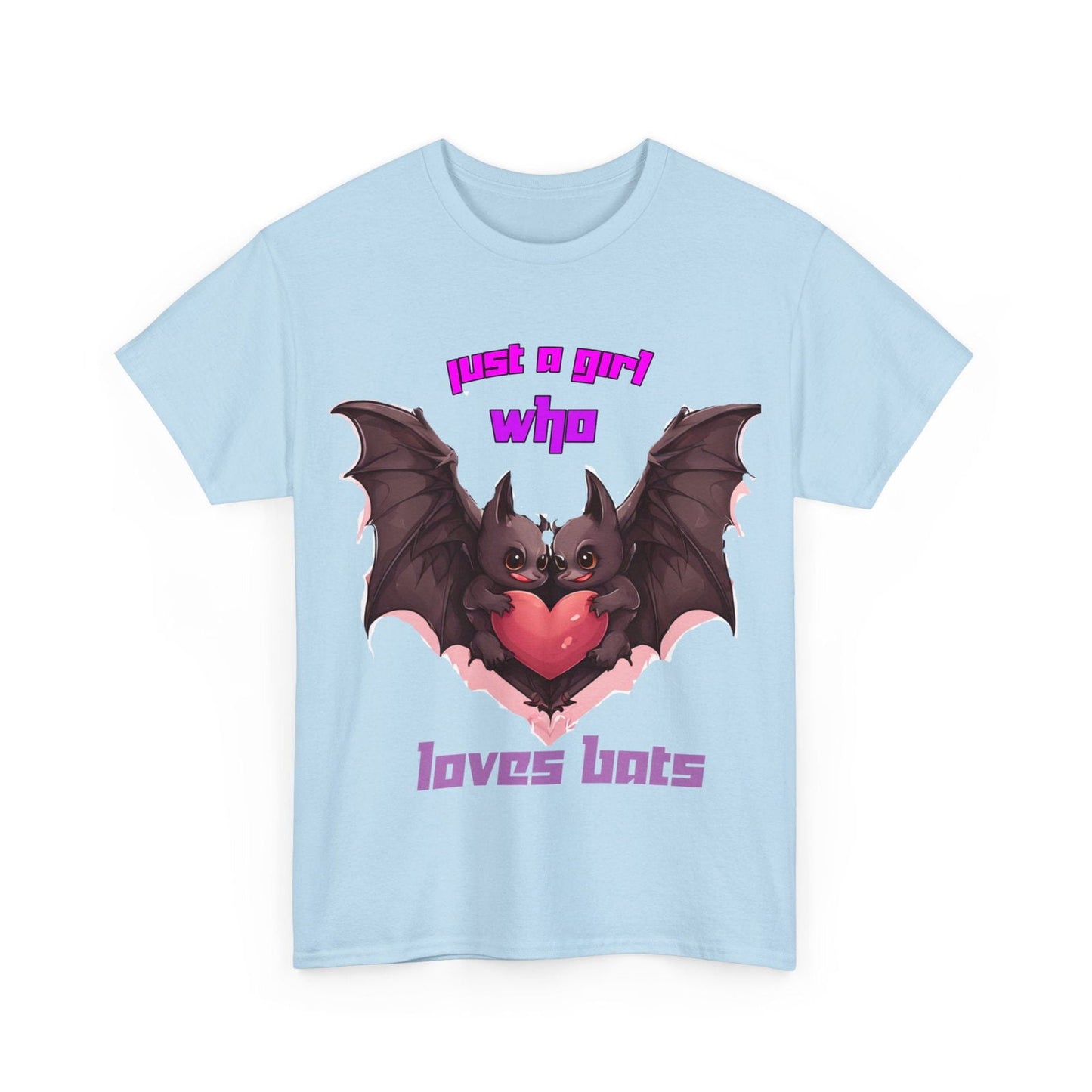 Just a Girl Who Loves Bats Unisex Heavy Cotton Tee - S-Mart Shop Smart Treasures