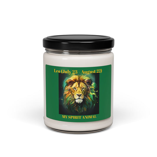 Leo Zodiac Scented Soy Candle - 9oz Aromatherapy Candle for Astrology Lovers - S-Mart Shop Smart Treasures