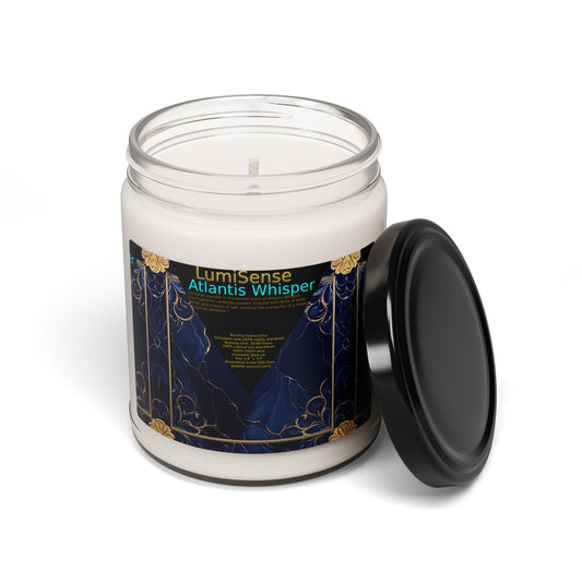 LumiSense Atlantis Whisper Scented Soy Candle - 9oz Aromatherapy for Relaxation - S-Mart Shop Smart Treasures
