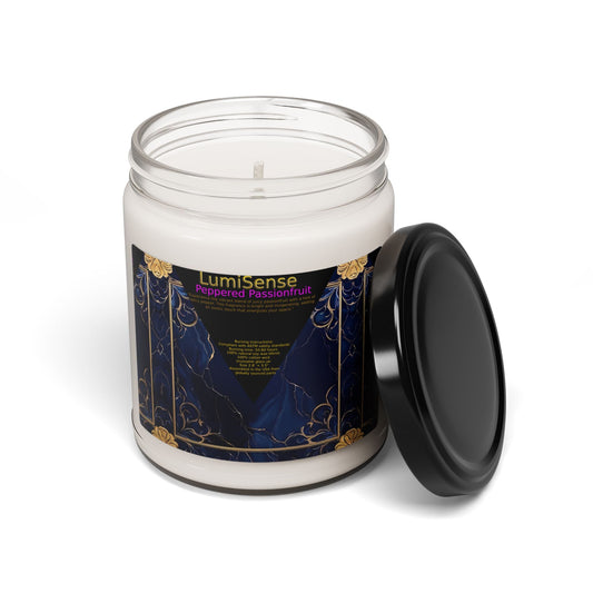 LumiSense Scented Soy Candle - Peppered Passionfruit, 9oz - Aromatherapy & Home Décor - S-Mart Shop Smart Treasures