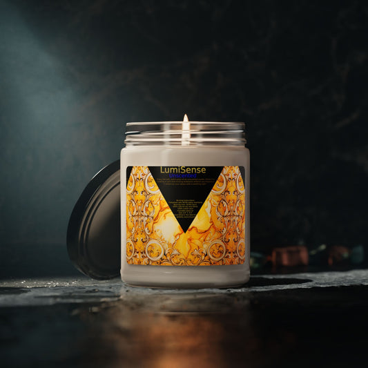 LumiSense Un Scented Soy Candle - 9oz, Relaxing Aromatherapy Decor with Elegant Design - S-Mart Shop Smart Treasures