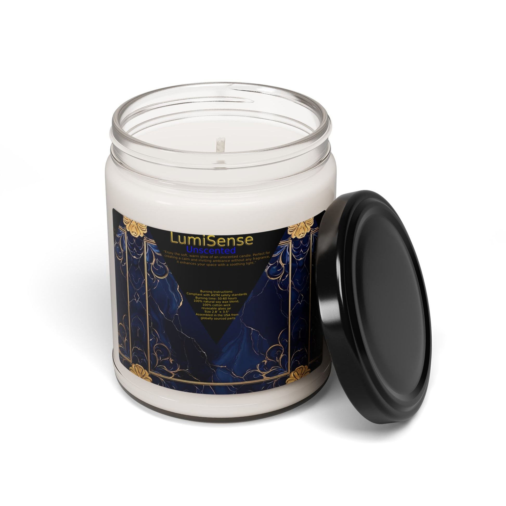 LumiSense Un Scented Soy Candle - Relaxing Aromatherapy for Home Décor & Gifts - S-Mart Shop Smart Treasures