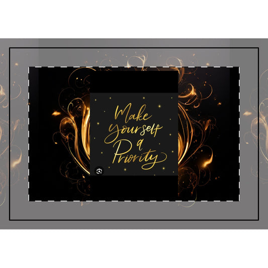 Make Yourself a Priority Frosted Glass Candle | 11oz Aromatherapy Gift - S-Mart Shop Smart Treasures