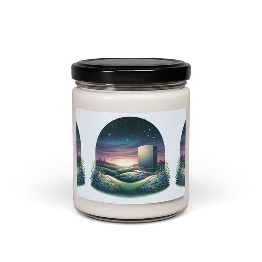 Memorial Memory Of.. Customizable Name/Text Scented Soy Candle - 9oz Nature-Inspired Home Décor - S-Mart Shop Smart Treasures