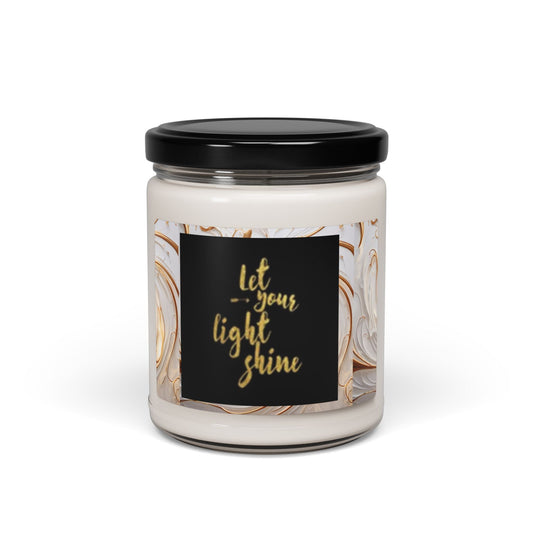 Motivational Scented Soy Candle - Let Your Light Shine - 9oz - S-Mart Shop Smart Treasures