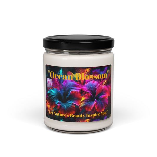 Ocean Blossom Scented Soy Candle - 9oz | Let Nature's Beauty Inspire You! - S-Mart Shop Smart Treasures