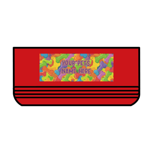 Personalized Pet Bowl with Colorful Bone Pattern - 18oz - S-Mart Shop Smart Treasures