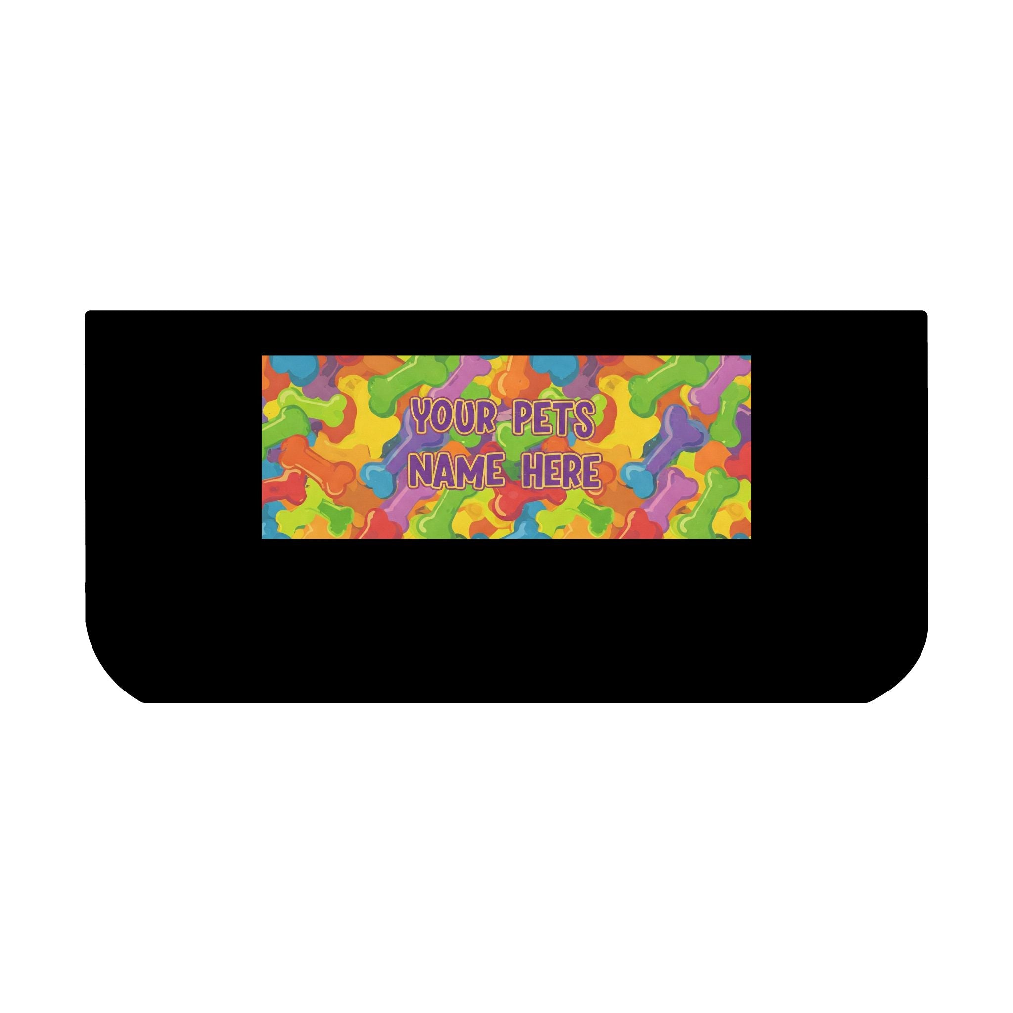 Personalized Pet Bowl with Colorful Bone Pattern - 18oz - S-Mart Shop Smart Treasures