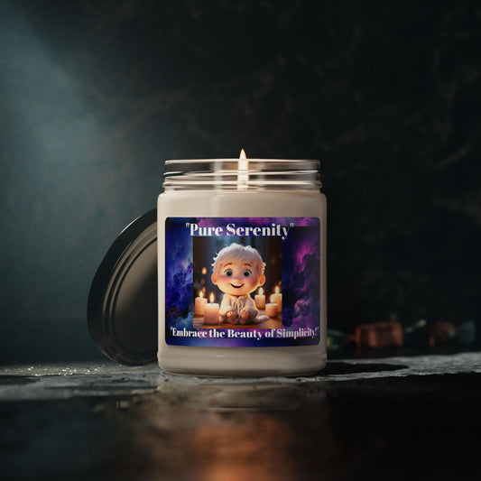 Pure Serenity Scented Soy Candle - Embrace the Beauty of Simplicity - S-Mart Shop Smart Treasures