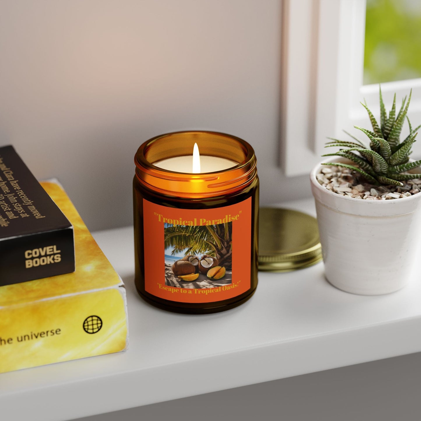 Scented Candles, Coconut Apricot Wax (4oz, 9oz) - S-Mart Shop Smart Treasures