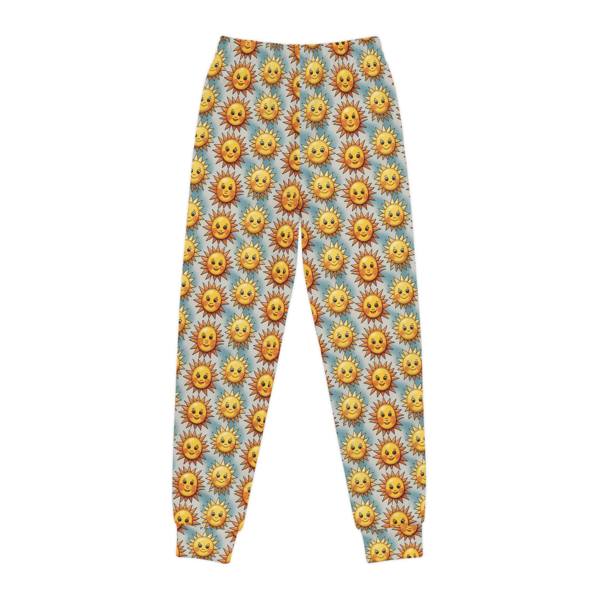 Sunny Days Youth Joggers - Fun & Colorful Sun Pattern for Kids - S-Mart Shop Smart Treasures