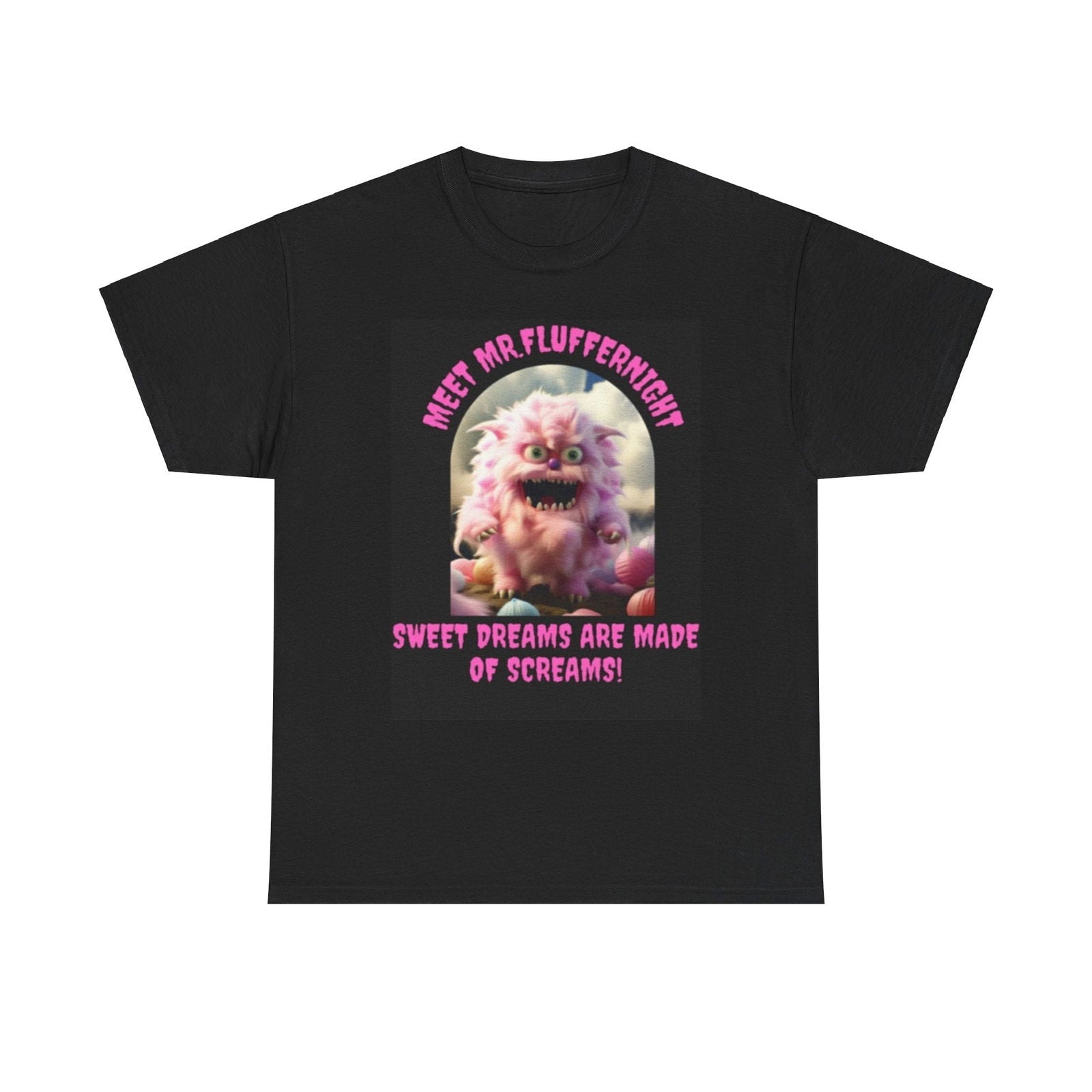 Sweet Dreams are made of screams Unisex Heavy Cotton Tee - S - Mart Shop Smart Treasures