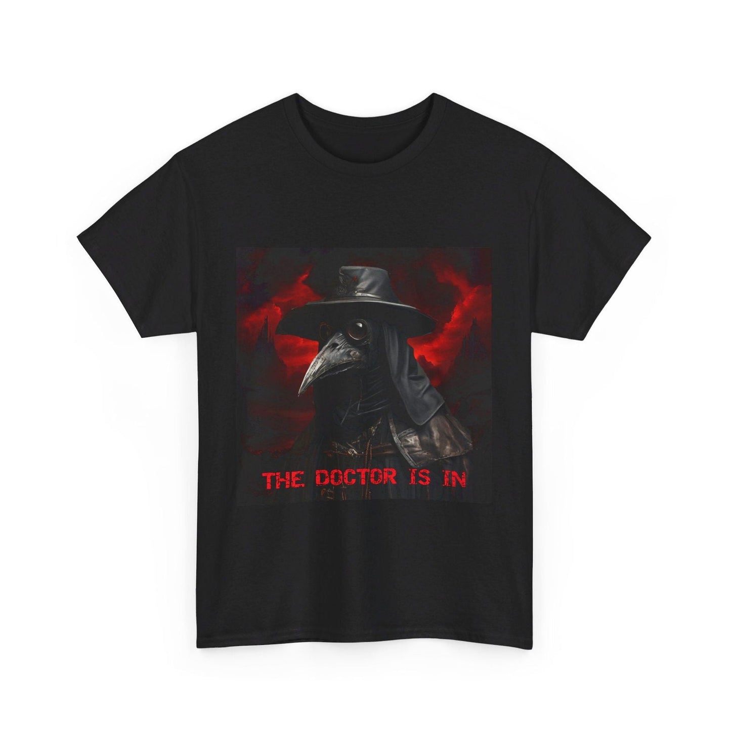 The Doctor Is In Plague Doctor Unisex Heavy Cotton Tee - S-Mart Shop Smart Treasures