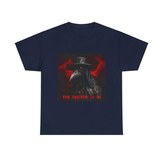 The Doctor Is In Plague Doctor Unisex Heavy Cotton Tee - S-Mart Shop Smart Treasures