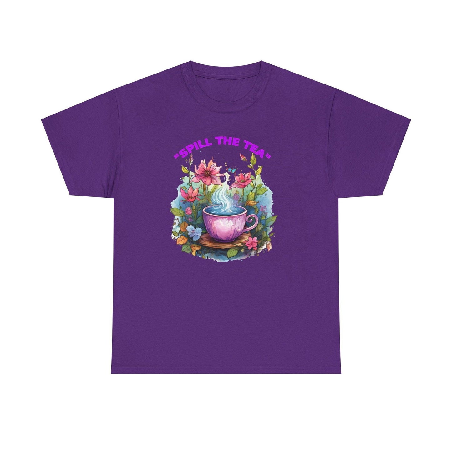 Unisex Tee - Spill the Tea Design - S-Mart Shop Smart Treasures