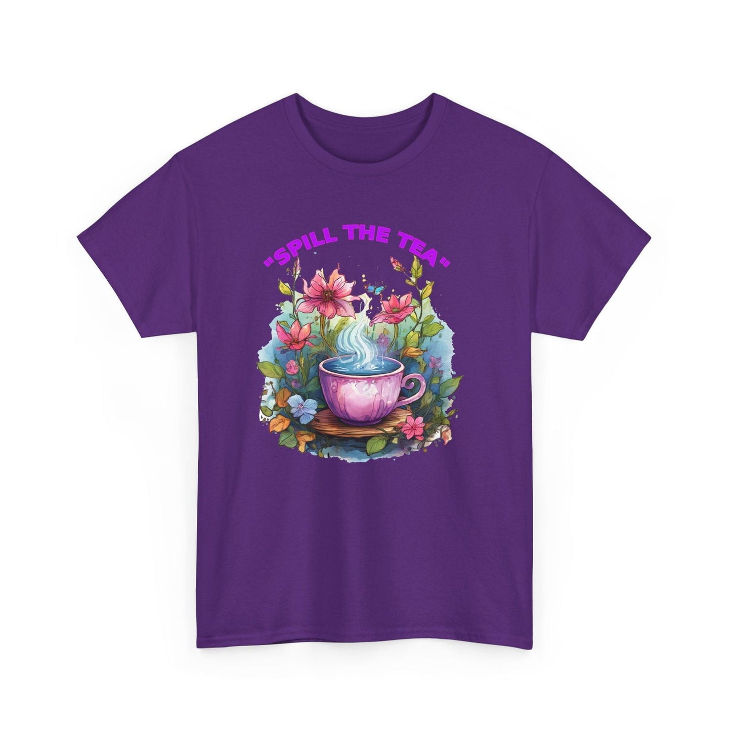 Unisex Tee - Spill the Tea Design - S-Mart Shop Smart Treasures