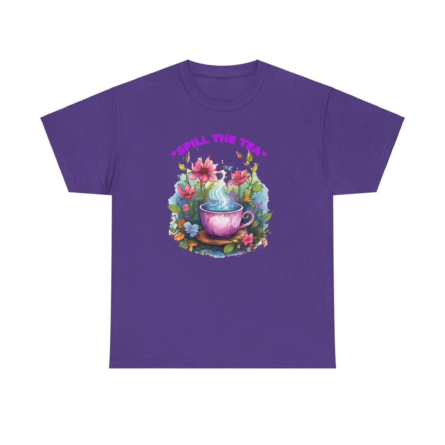 Unisex Tee - Spill the Tea Design - S-Mart Shop Smart Treasures