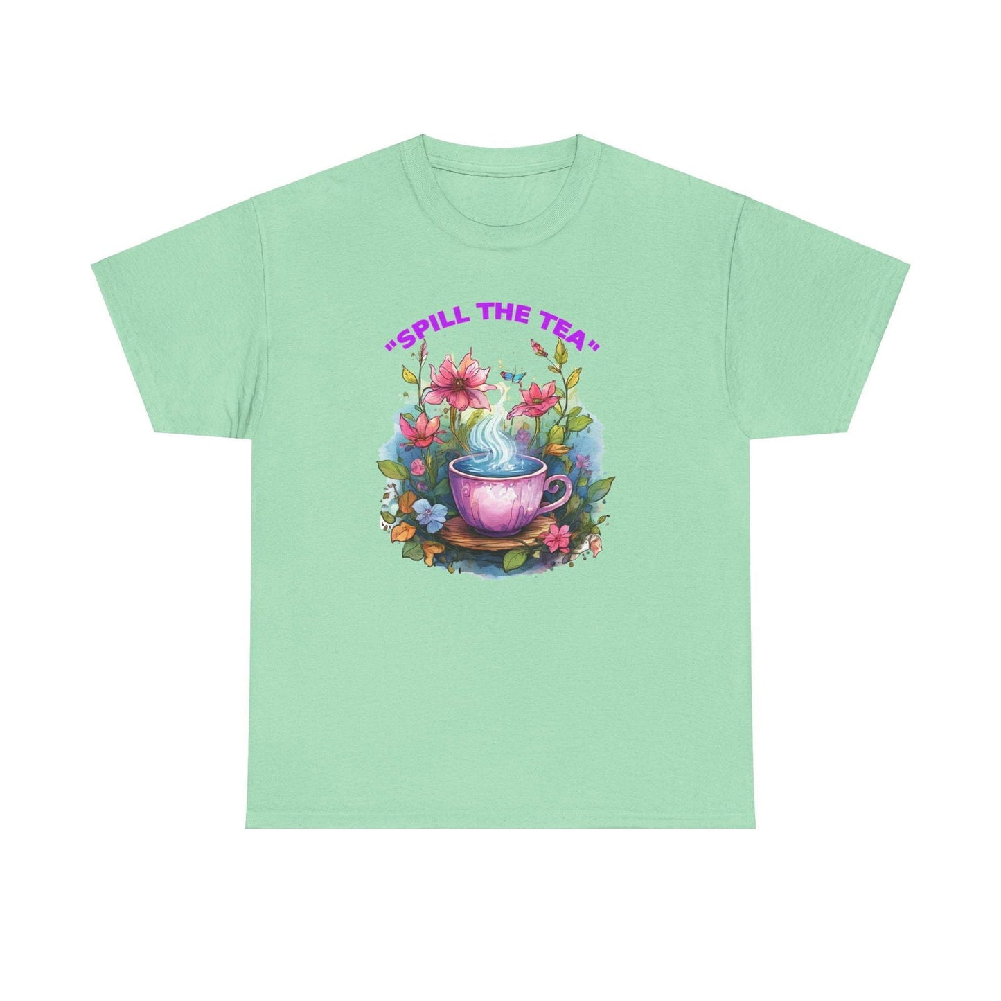 Unisex Tee - Spill the Tea Design - S-Mart Shop Smart Treasures