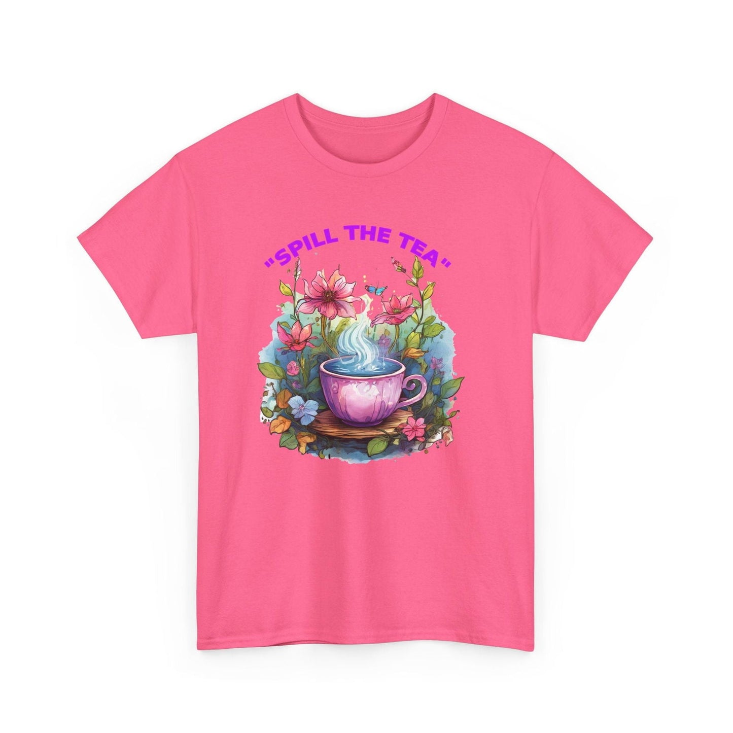 Unisex Tee - Spill the Tea Design - S-Mart Shop Smart Treasures