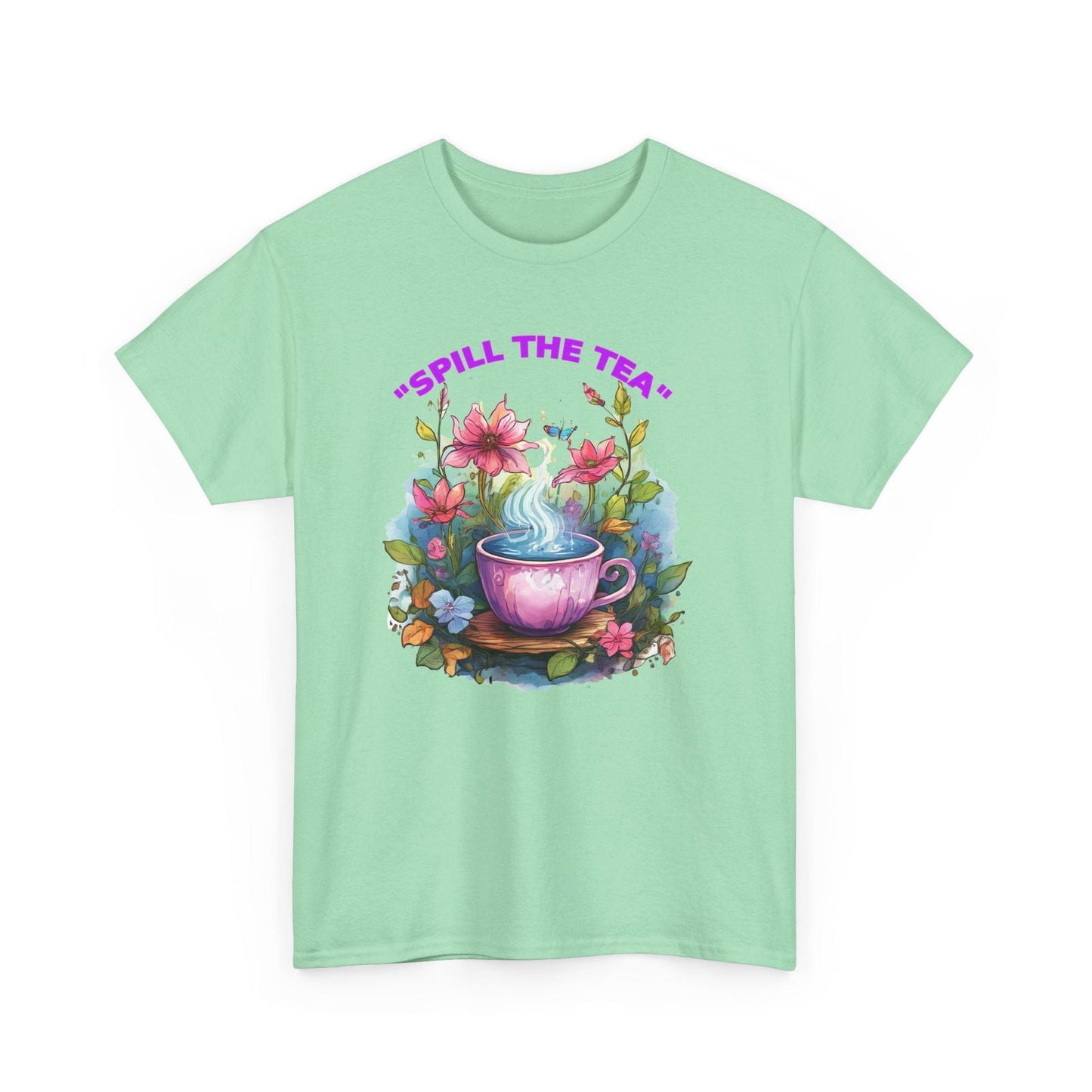 Unisex Tee - Spill the Tea Design - S-Mart Shop Smart Treasures