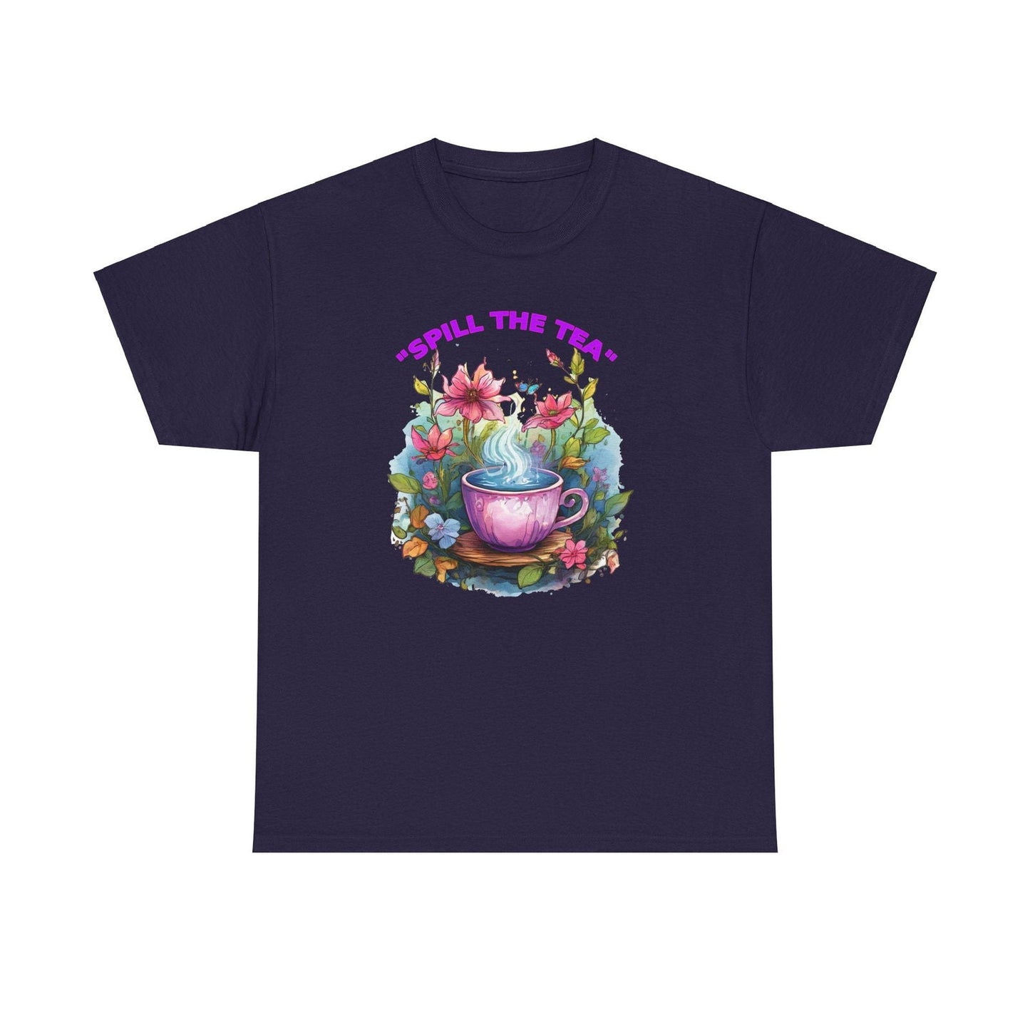Unisex Tee - Spill the Tea Design - S-Mart Shop Smart Treasures