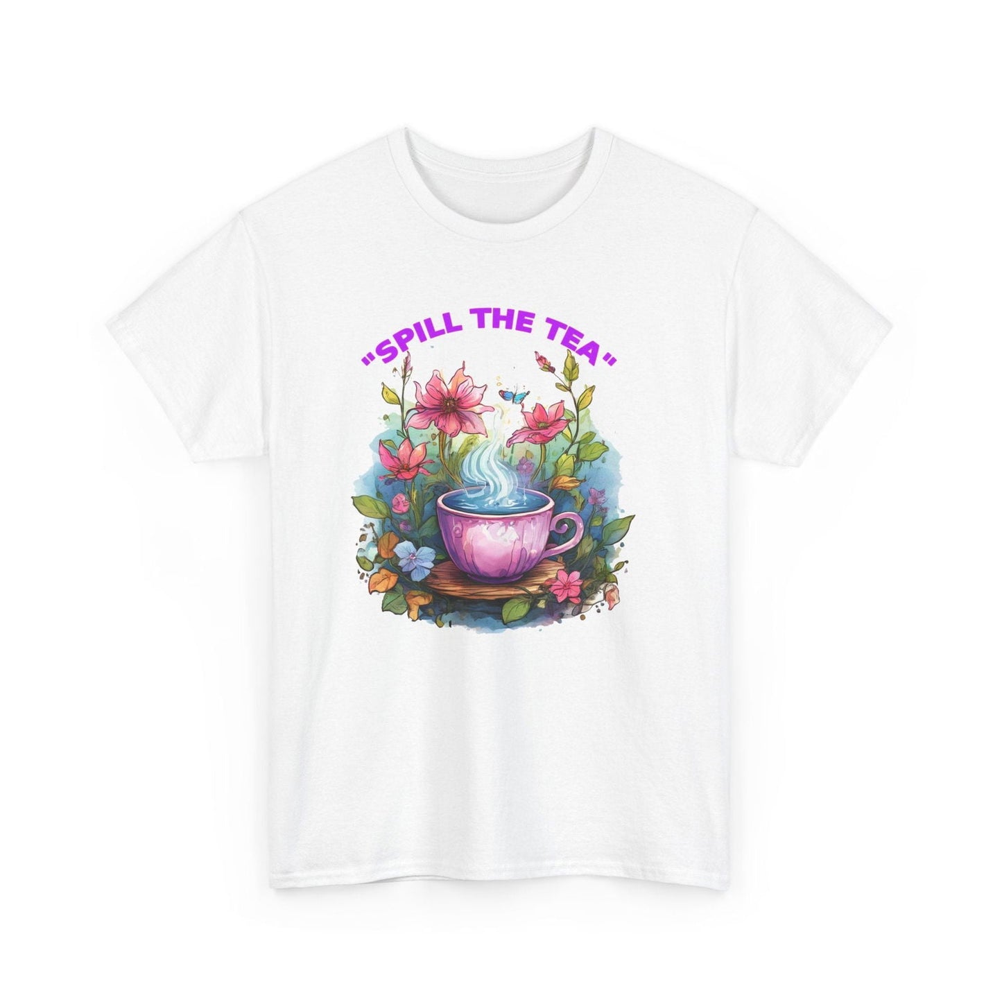 Unisex Tee - Spill the Tea Design - S-Mart Shop Smart Treasures