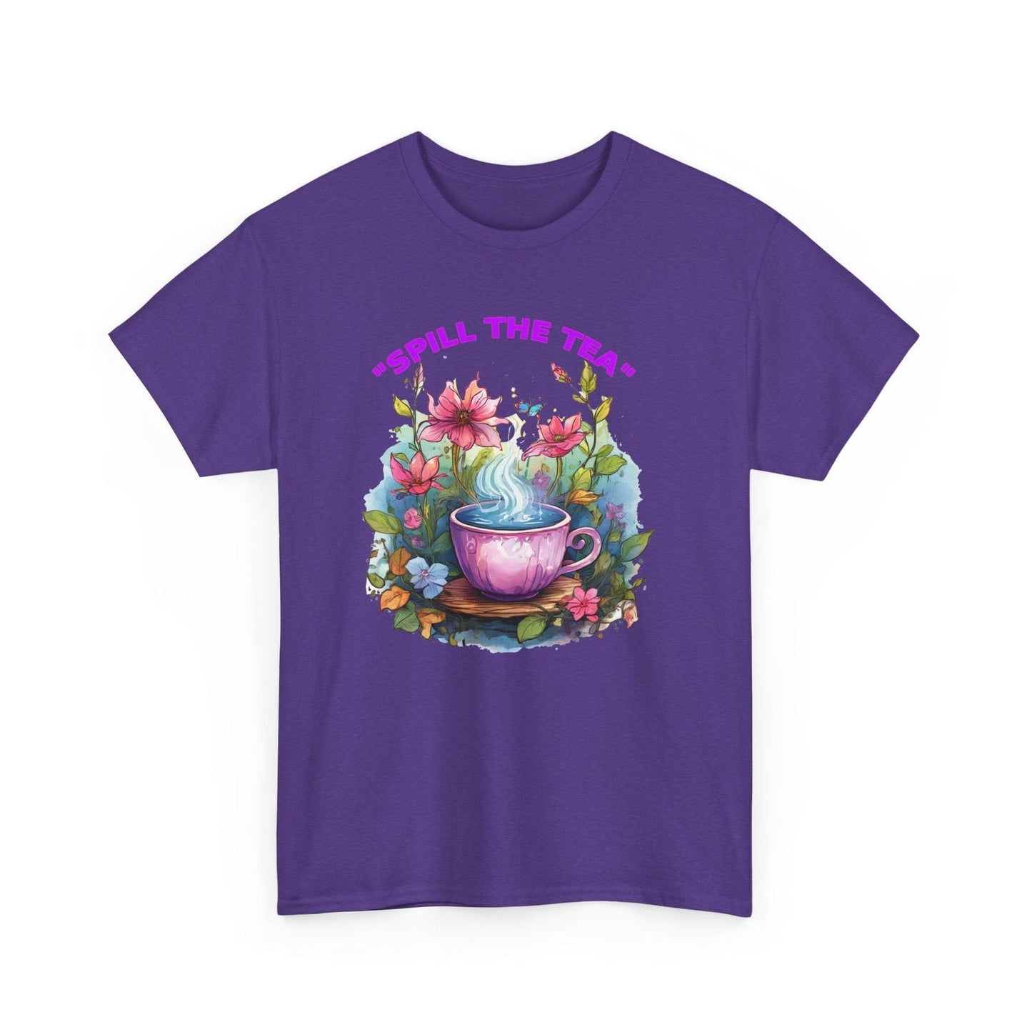 Unisex Tee - Spill the Tea Design - S-Mart Shop Smart Treasures