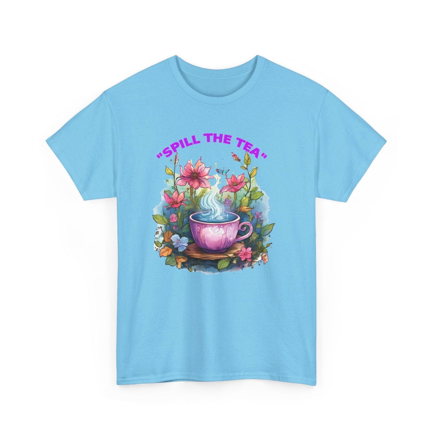 Unisex Tee - Spill the Tea Design - S-Mart Shop Smart Treasures