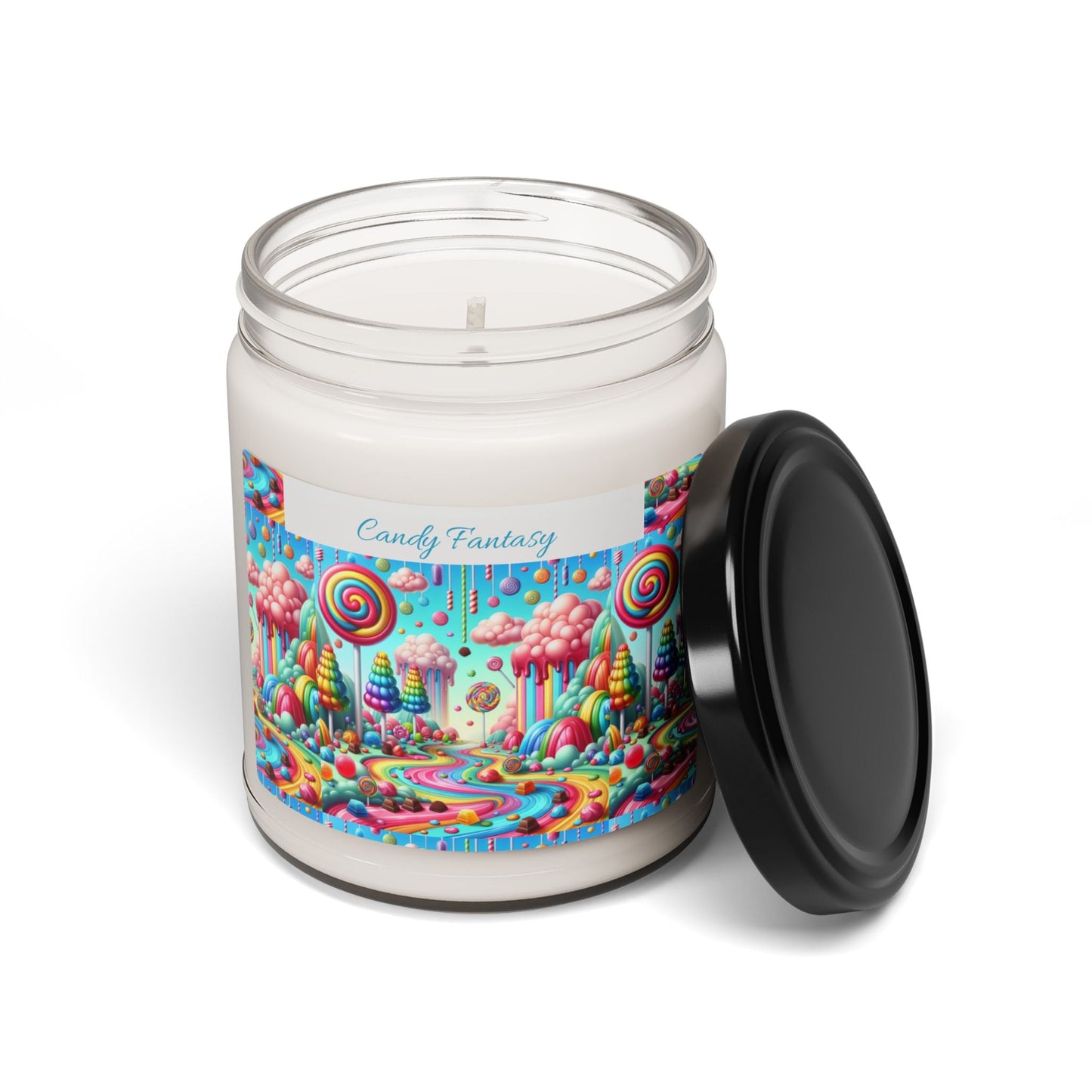 Whimsical Candy Fantasy Scented Soy Candle - 9oz Aromatic Bliss for Home Décor, Gifts, and Celebrations - S-Mart Shop Smart Treasures