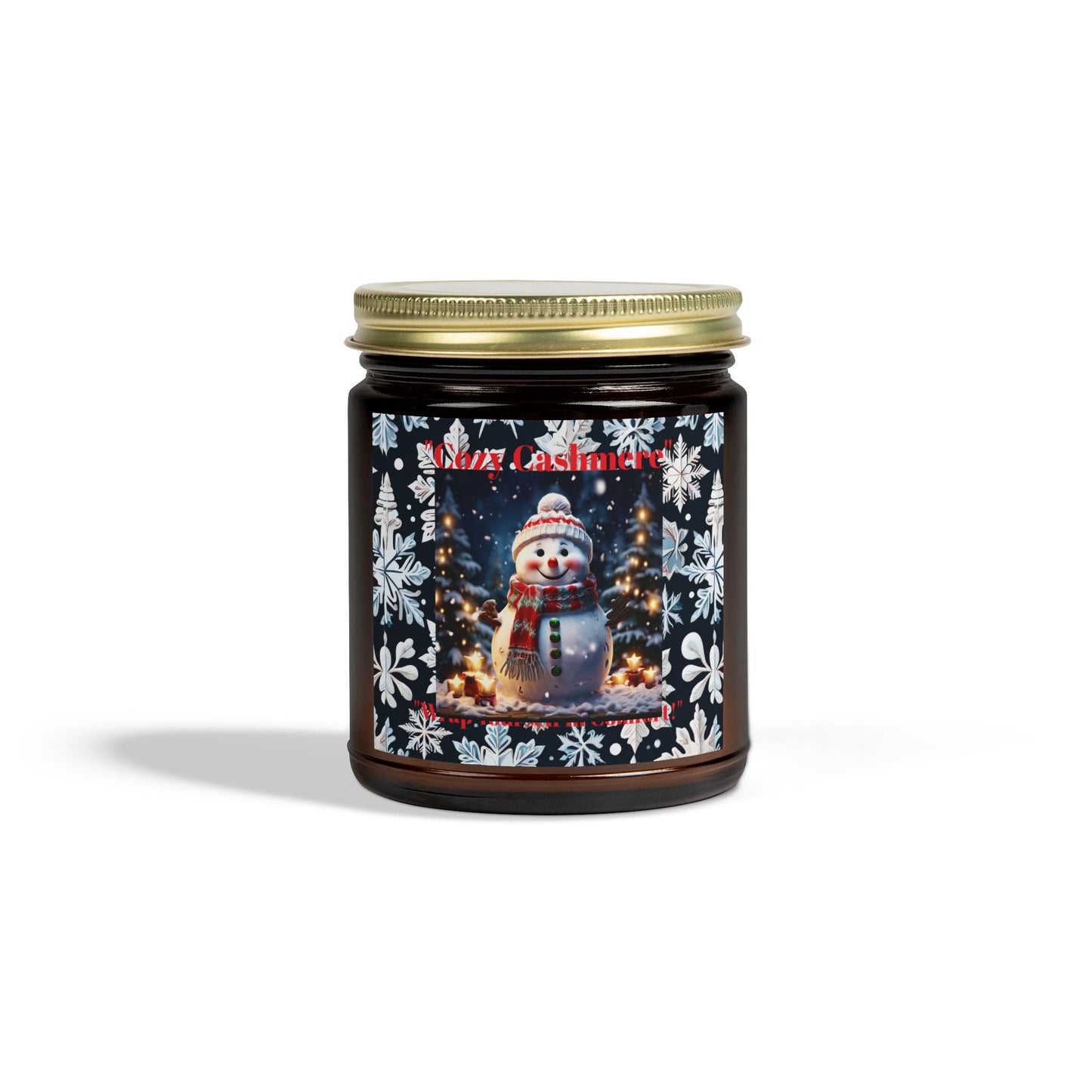 Winter Wonderland Scented Candle - Coconut Apricot Wax (4oz, 9oz) - Holiday Decor and Gift - S-Mart Shop Smart Treasures