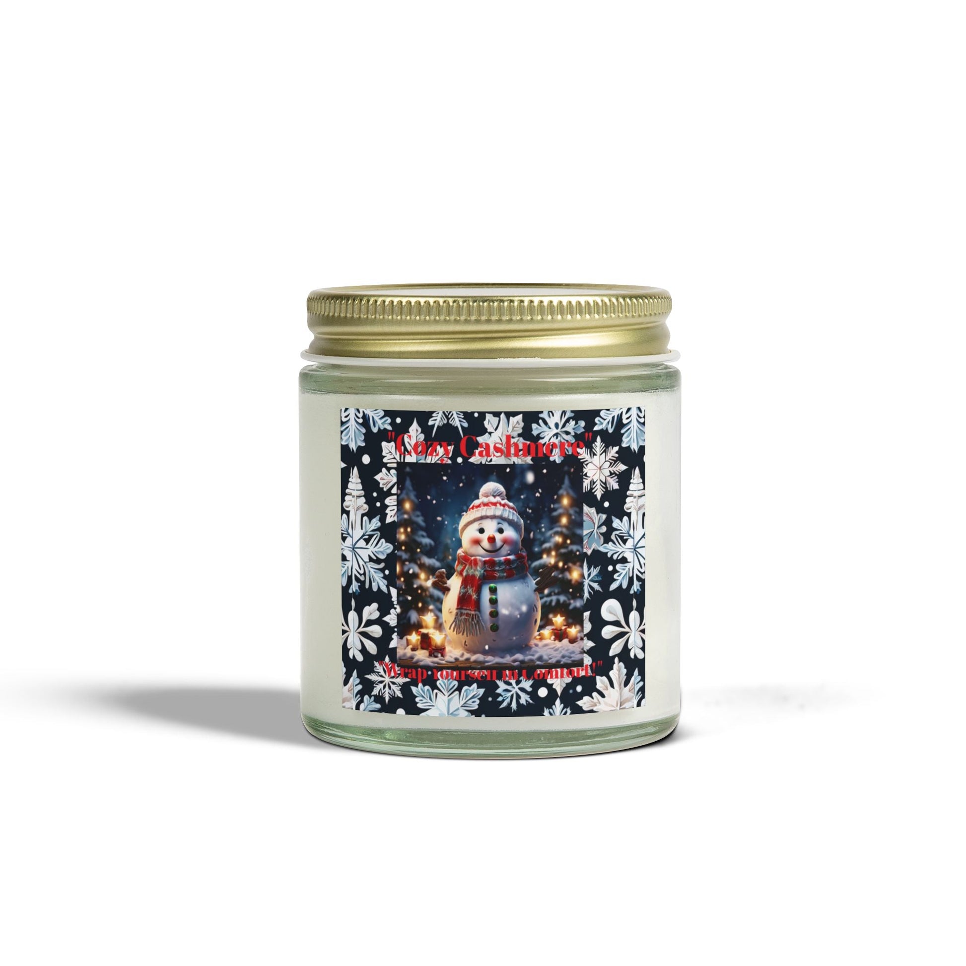 Winter Wonderland Scented Candle - Coconut Apricot Wax (4oz, 9oz) - Holiday Decor and Gift - S-Mart Shop Smart Treasures