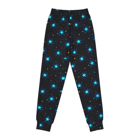 Youth Starry Night Joggers - Cozy Space-Themed Pants for Kids - S-Mart Shop Smart Treasures