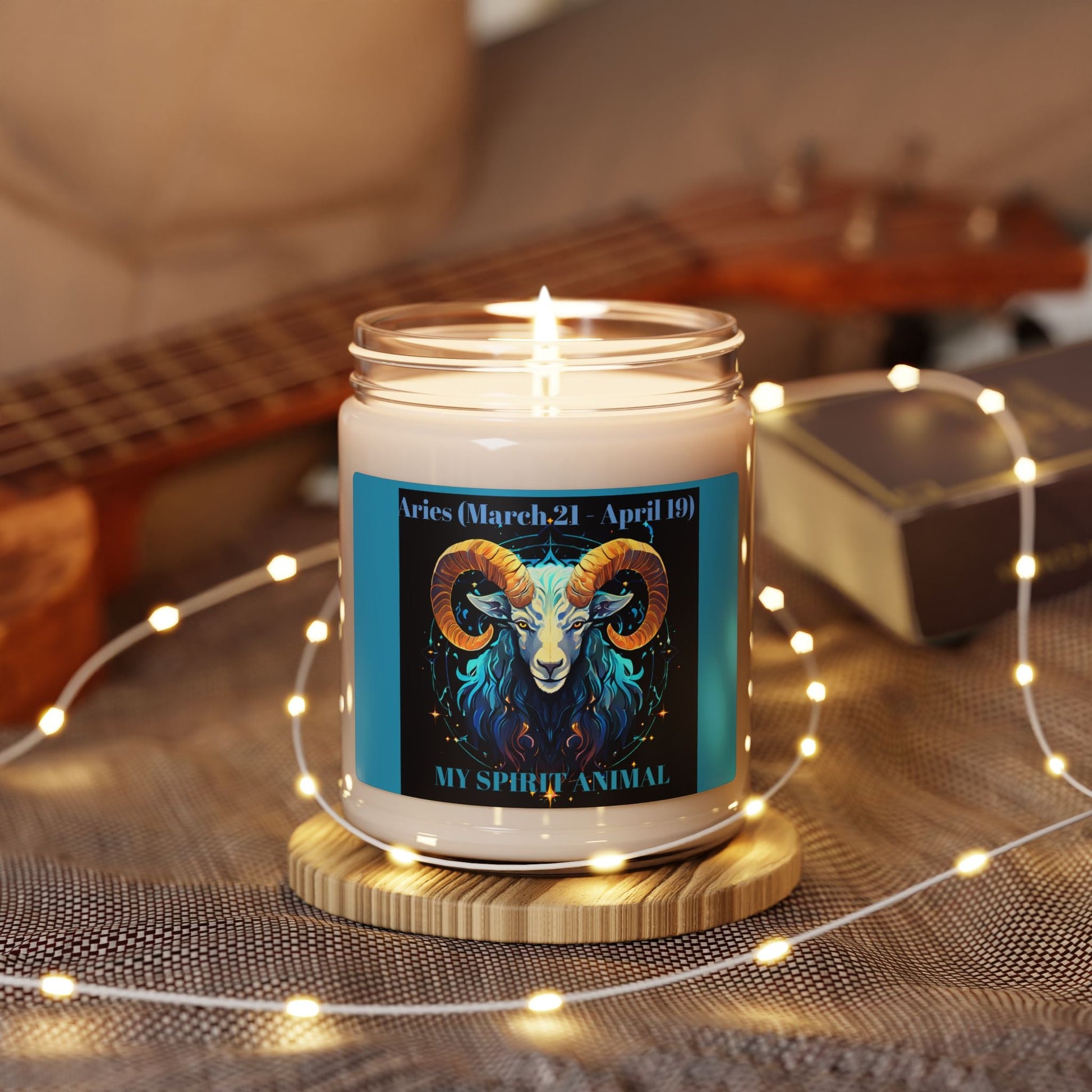 Zodiac Aries Scented Soy Candle - 9oz, Ideal for Astrology Lovers - S-Mart Shop Smart Treasures