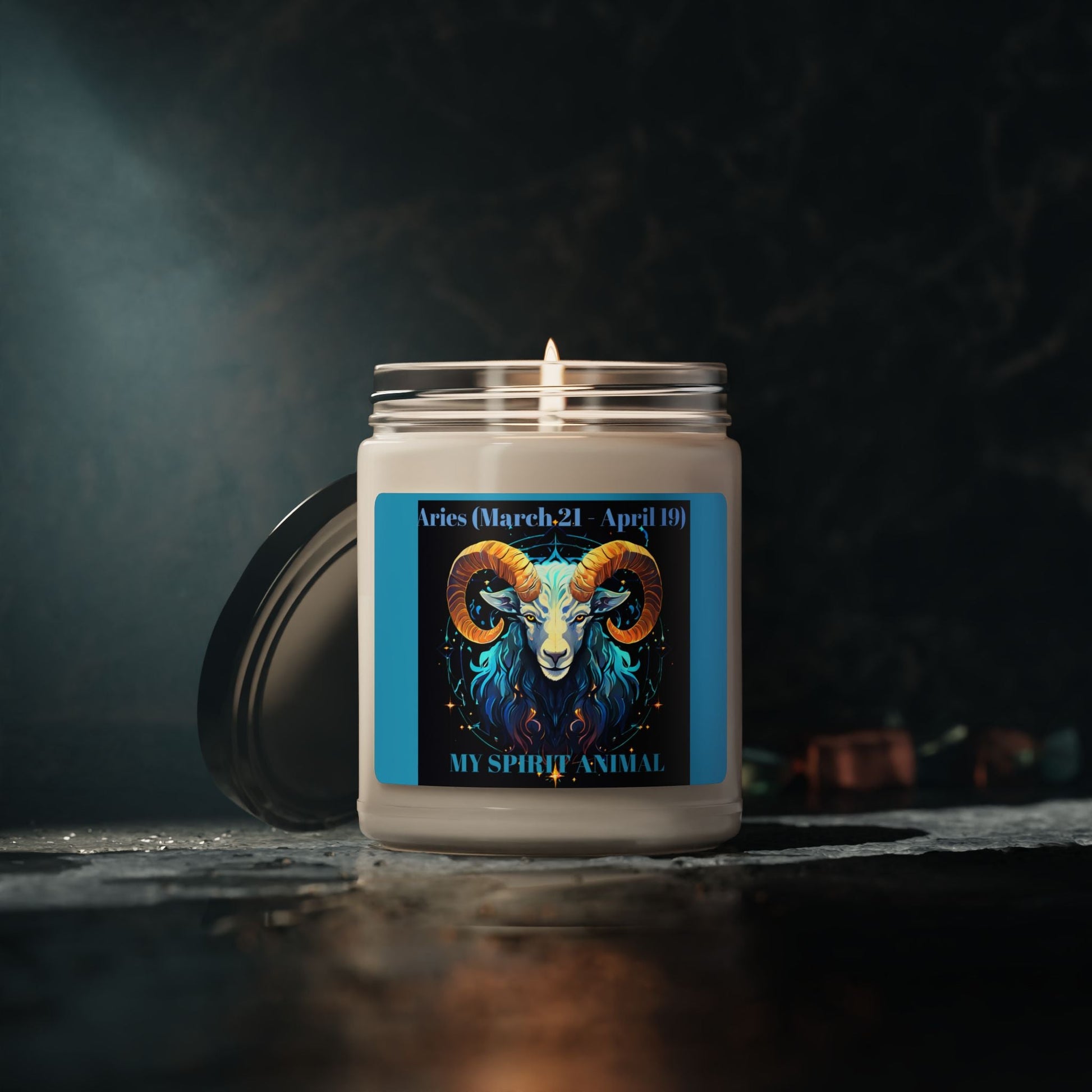 Zodiac Aries Scented Soy Candle - 9oz, Ideal for Astrology Lovers - S-Mart Shop Smart Treasures