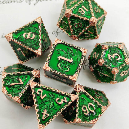 Metal Polyhedral Board Game Dice