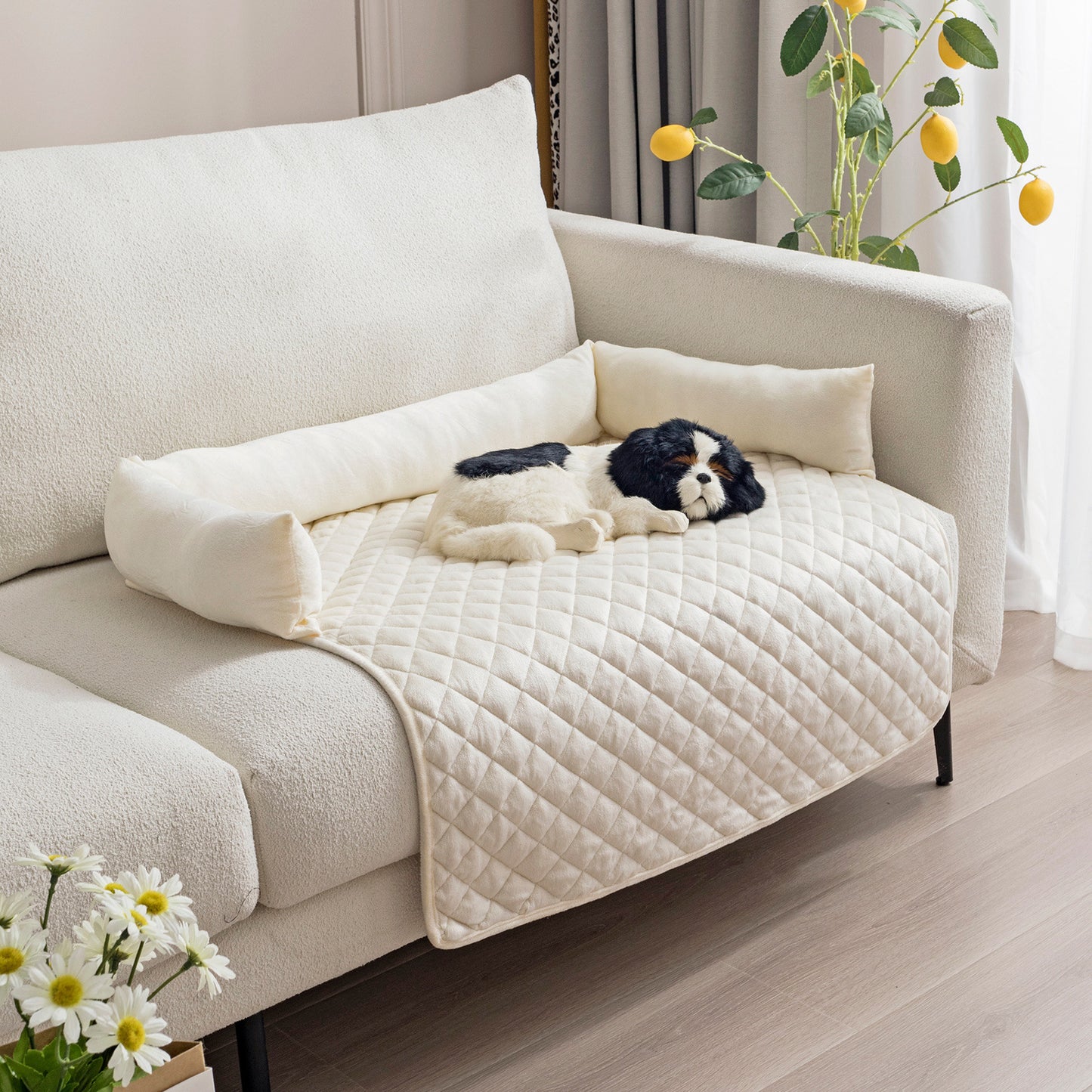 Plush With Pillow Pet Sofa Cushion Bed Pad