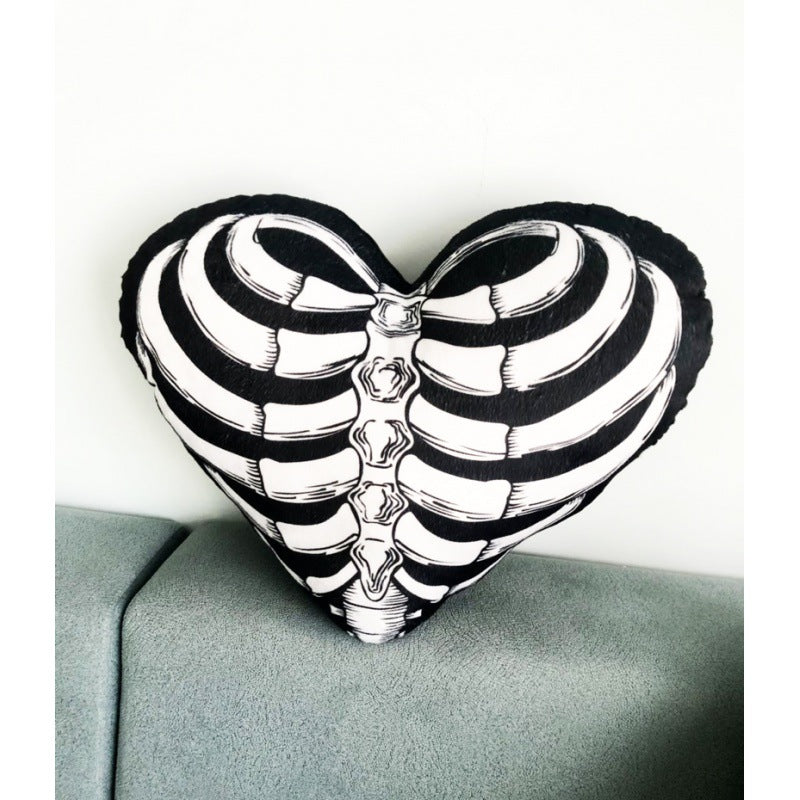 Alien Cushion Heart Peach Heart Living Room Skull Rack