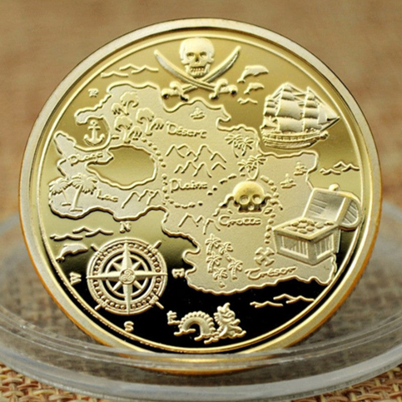 Metal Relief Pirate Commemorative Coin