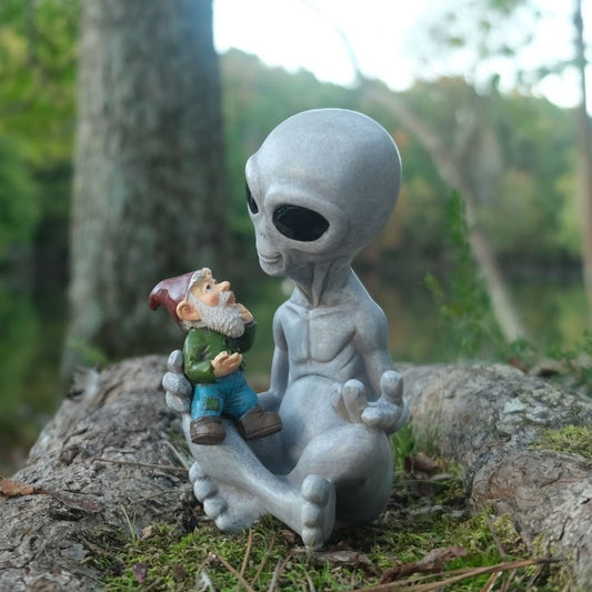 Alien  Gnome Garden Elf Ornament