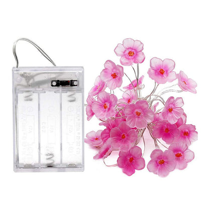 Battery Light String Plum Blossom Christmas Outdoor Garden Decoration