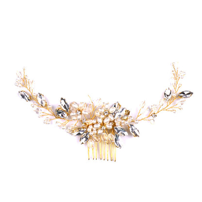 Tuoming Headdress Best Seller In Europe And America Pearl Hair Comb Wedding Dress Accessories Updo Hair Accessories Bridal Ornament