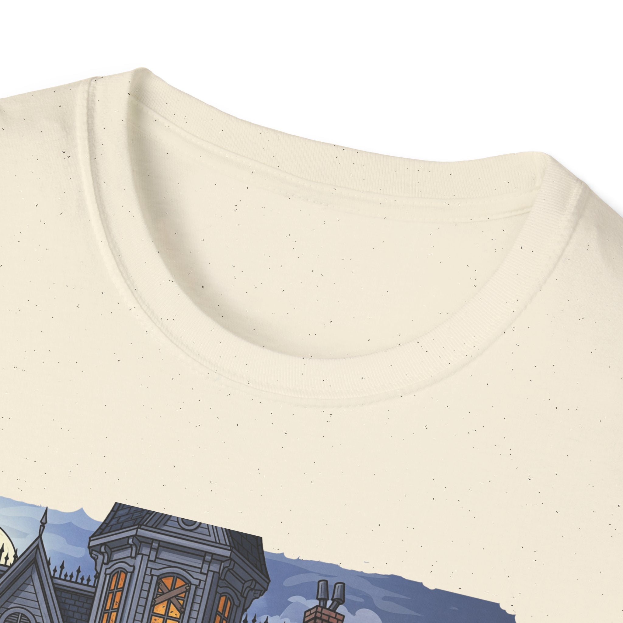 Just Waiting For Halloween Graphic Tee, Unisex Softstyle T-Shirt, Spooky Season Outfit, Perfect for Halloween Parties, Autumn Vibes, Casual Wear
