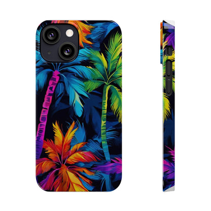 Dark Palm Slim Phone Cases