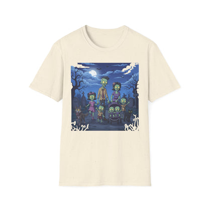 Zombie Family Halloween T-Shirt, Unisex Softstyle Tee for Men & Women, Funny Halloween Gift, Spooky Costume Top, Perfect for Halloween [...]