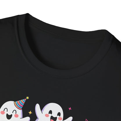 Ghoulish Fun T-Shirt, Ghost Theme Tee, Unisex Halloween Shirt, Cute Spooky Apparel, Fun Costume Idea, Party Outfit