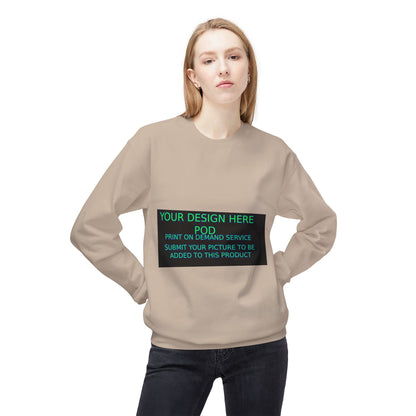 Customizable Unisex Fleece Crewneck Sweatshirt - Your Design Here