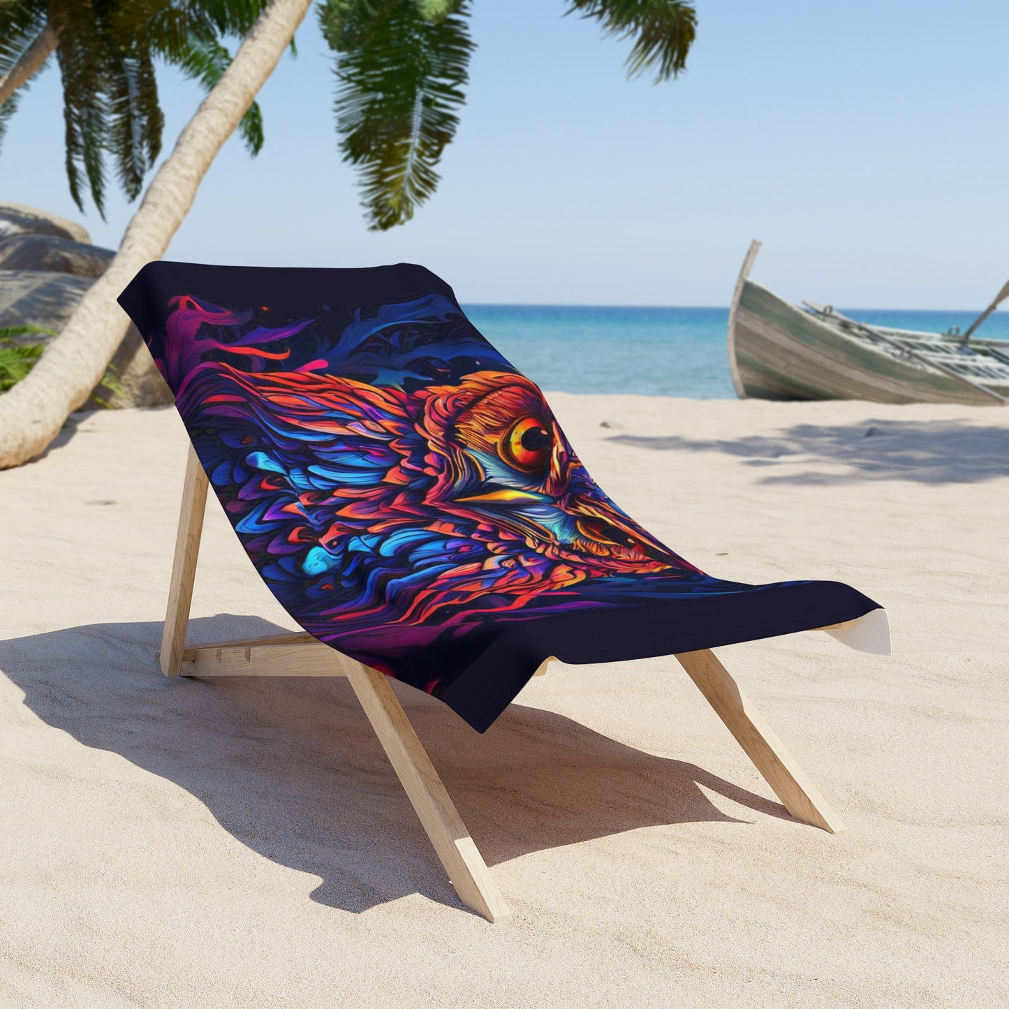 Owl 1 Beach Towel