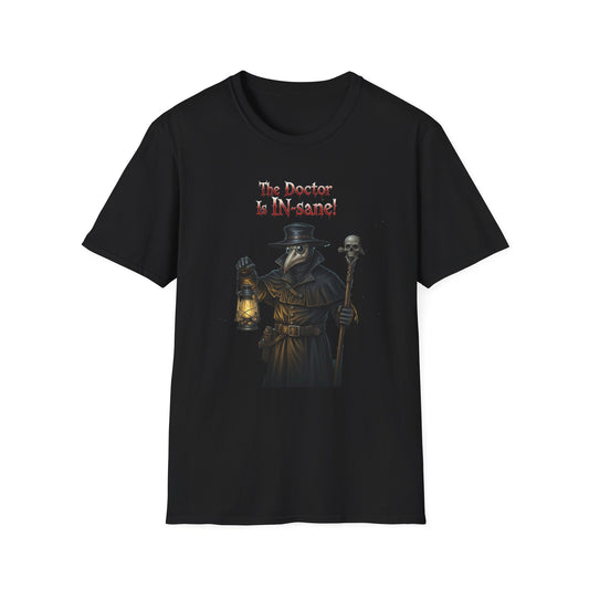 Gothic Plague In-sane Doctor T-Shirt, Unisex Softstyle Tee, Spooky Halloween Tee, Halloween Costume Shirt, Gift for Whovians, Dark Humor [...]
